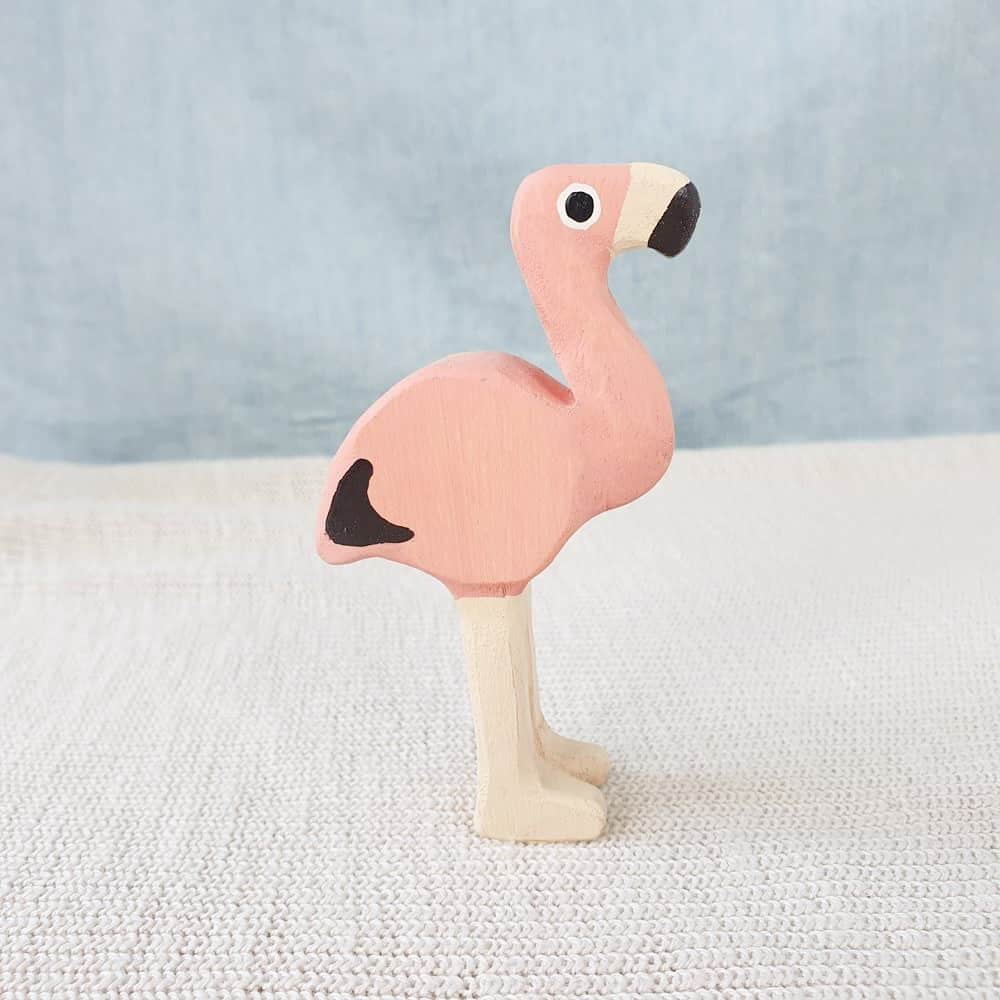 besondere-Holztiere-flamingo
