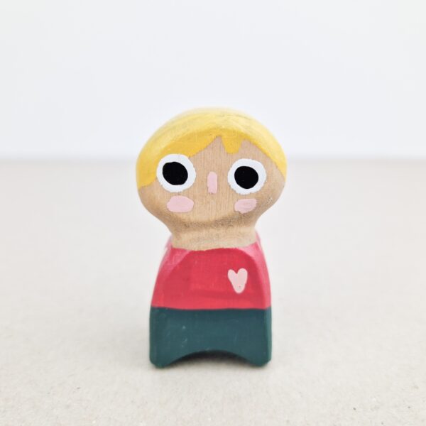 Holzfiguren Kinder - Blonde Person - handgemacht, divers, von Besondere Holztiere